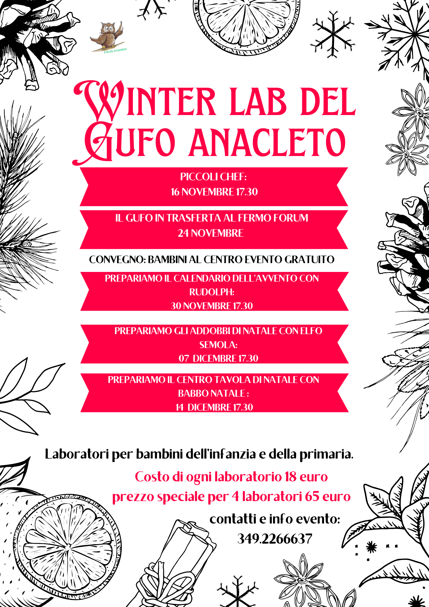 Winter Lab del Gufo Anacleto